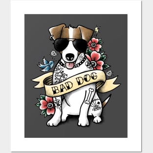 Bad dog jack russell tattoo Posters and Art
